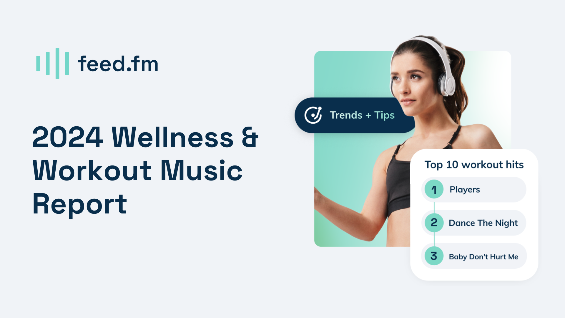 Feed.fm 2024 Wellness & Workout Music Report Cover Page